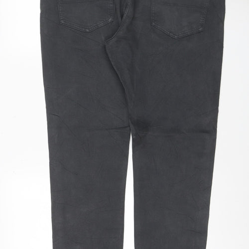 M&S Men’s Black Slim Fit 40/33 Stretch 5 Pocket Trousers