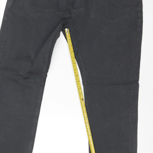 M&S Men’s Black Slim Fit 40/33 Stretch 5 Pocket Trousers