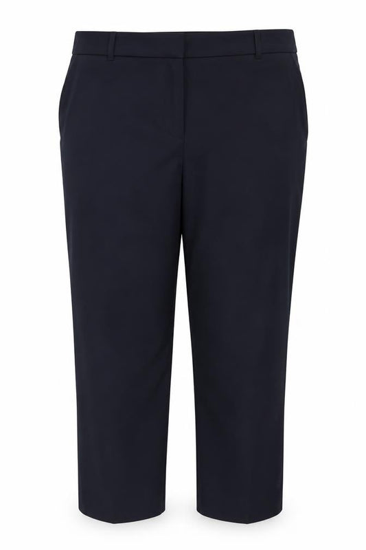 M&S Women Black Size 20 Wide Leg Belted Smart Dress Trousers