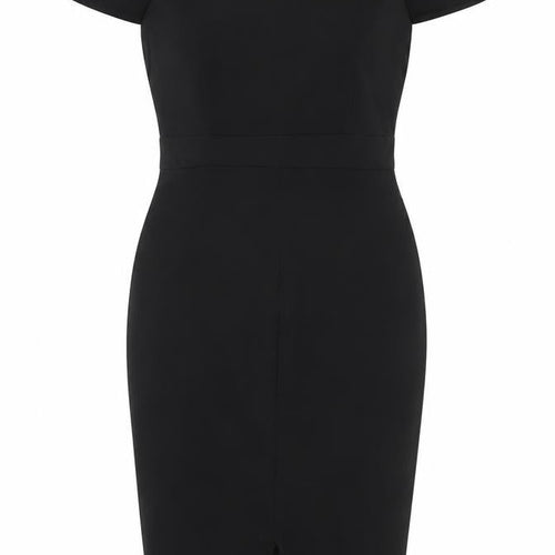 Quiz Women’s Black UK 12 Bodycon Knee Length Flared Sleeve Dress