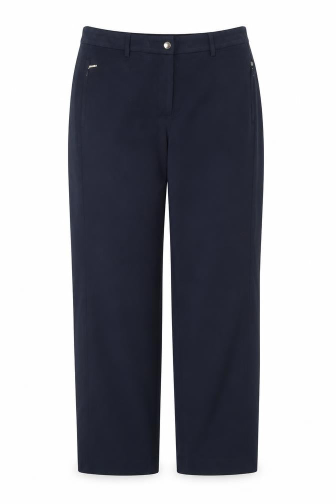M&S Women’s Blue Size 14 Regular Straight Leg Stretch Trousers