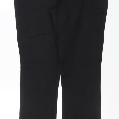 Wallis Women’s Black UK 10 Slim Straight Trousers Zip Pockets