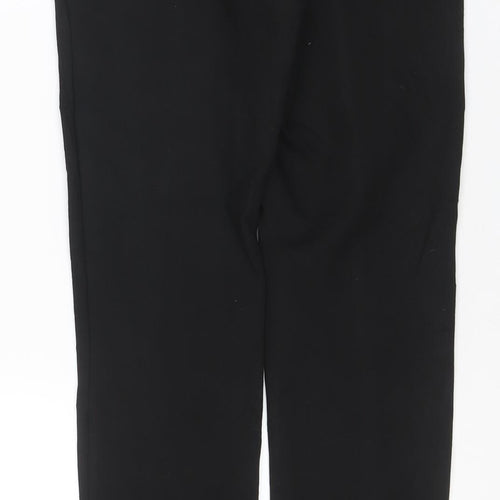 Zara Women Black UK 16 Straight Leg Tailored Dress Trousers
