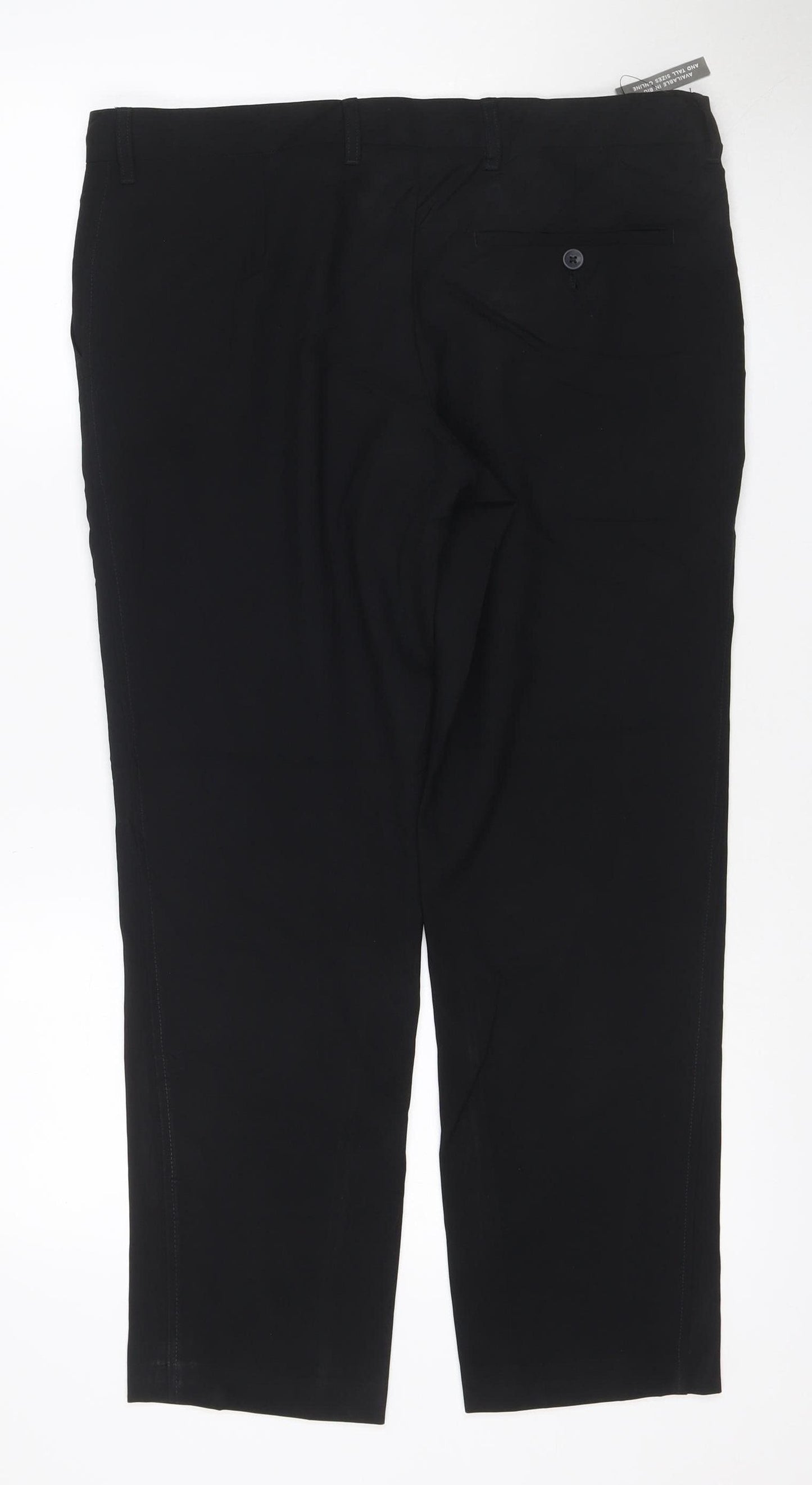 M&S Collection Women’s Black Slim Fit Dress Trousers 34W 29L