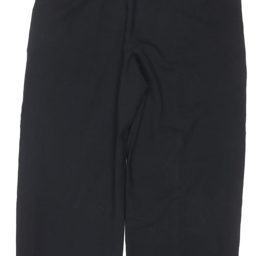 Marks & Spencer Women Black Size 20 Short Jogger Trousers Stripe Zip