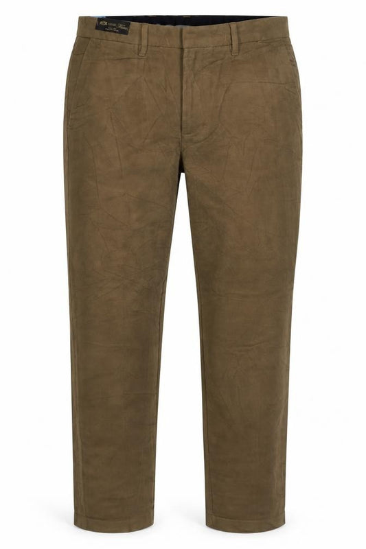 M&S Men’s Brown 34in Regular Fit Cotton Chino Trousers 34/31 New