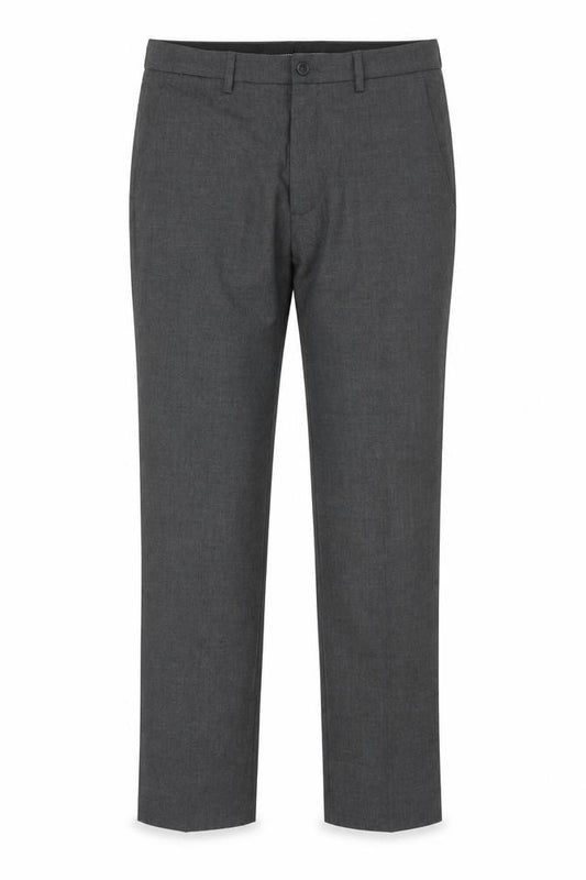 Marks & Spencer Men Grey 32/29 Skinny Herringbone Dress Trousers