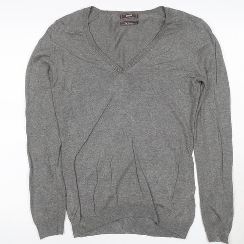 Marks and Spencer Women’s Grey Cashmere V-Neck Jumper UK 12