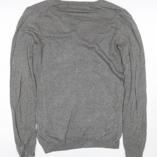 Marks and Spencer Women’s Grey Cashmere V-Neck Jumper UK 12