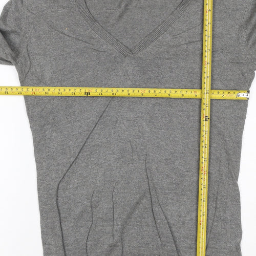 Marks and Spencer Women’s Grey Cashmere V-Neck Jumper UK 12