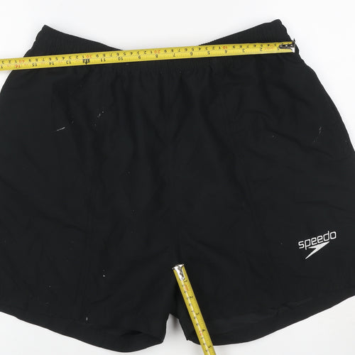 Speedo Men's Black 2XL Swim Shorts Mesh Lined Elasticated Waist Pockets