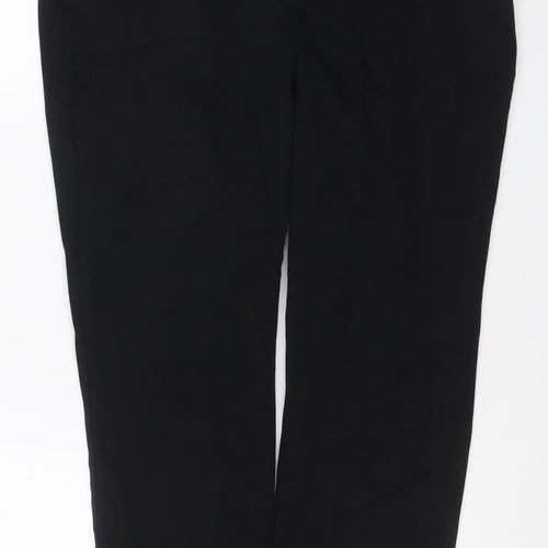 Wallis Women’s Black UK 16 Straight Leg Tailored Trousers Pockets
