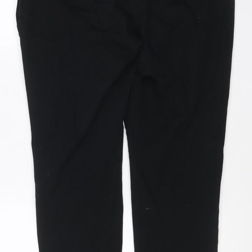 Wallis Women’s Black UK 16 Straight Leg Tailored Trousers Pockets
