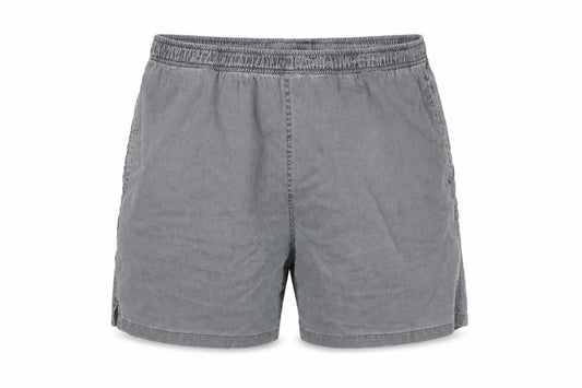Toby Leeg Men's Grey XL Cotton Elastic Waist Casual Shorts