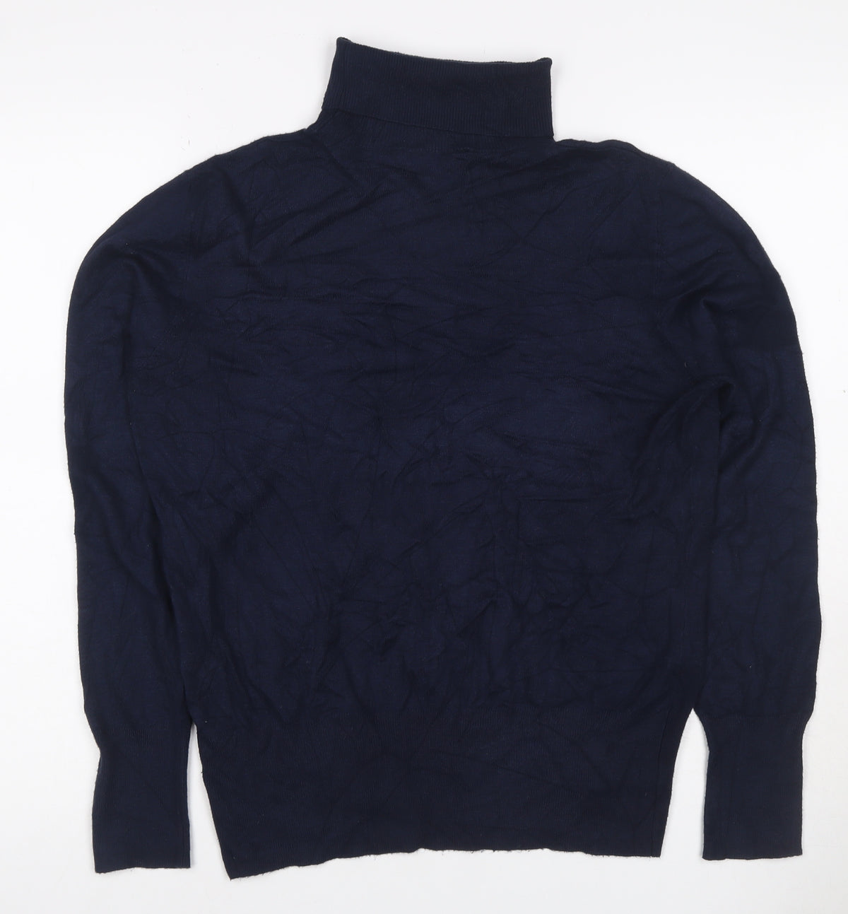 Betty Barclay Women Blue UK 14 Roll Neck Long Sleeve Knit Jumper