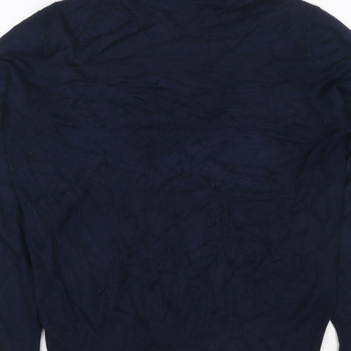 Betty Barclay Women Blue UK 14 Roll Neck Long Sleeve Knit Jumper