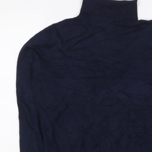 Betty Barclay Women Blue UK 14 Roll Neck Long Sleeve Knit Jumper