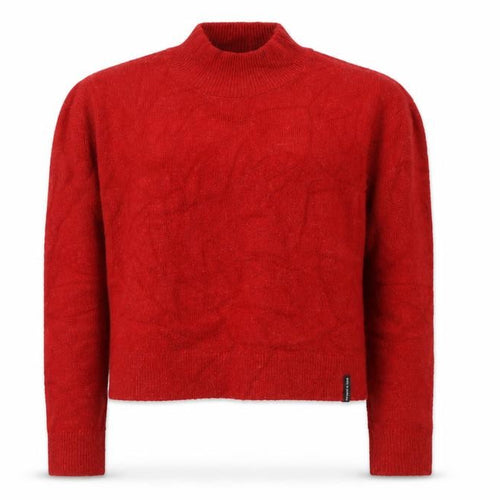 Superdry Women’s Red UK 12 Roll Neck Wool Blend Knit Jumper