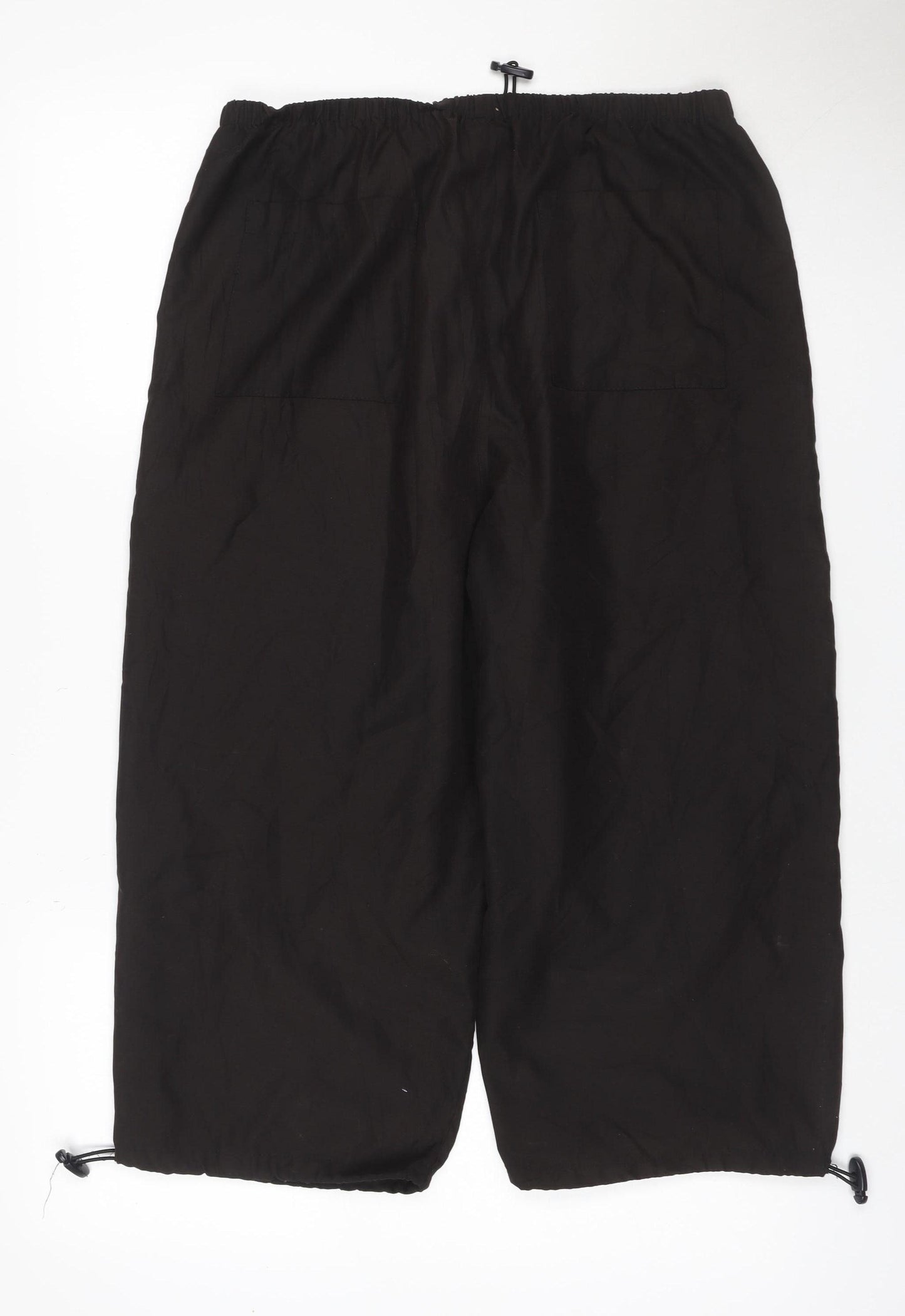 Elam Women’s Black UK 18 Wide-Leg Drawstring Trousers