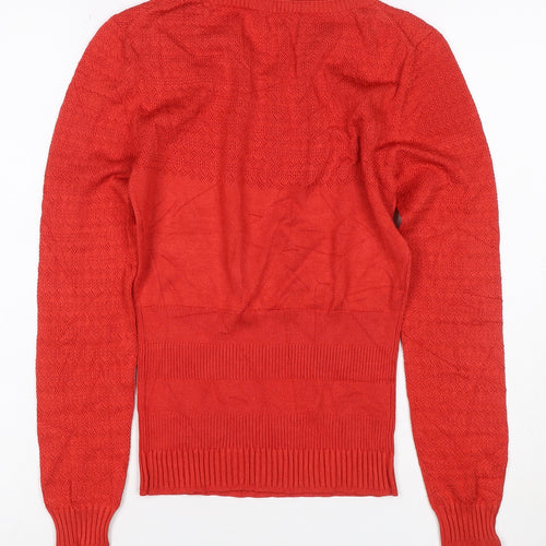 Damsel in a Dress Women’s Red Size 8 Geometric Knit Jumper