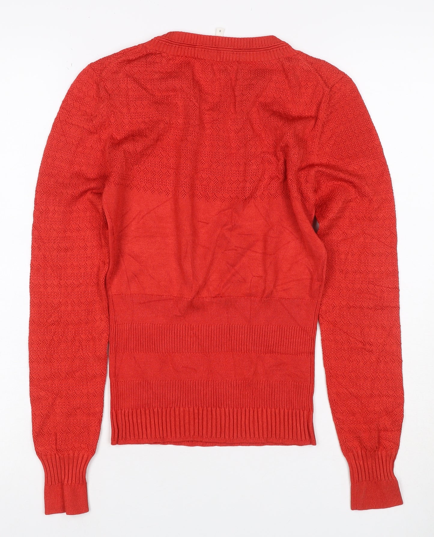 Damsel in a Dress Women’s Red Size 8 Geometric Knit Jumper