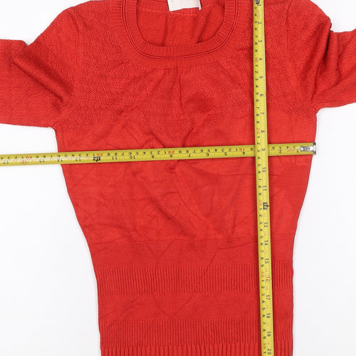Damsel in a Dress Women’s Red Size 8 Geometric Knit Jumper