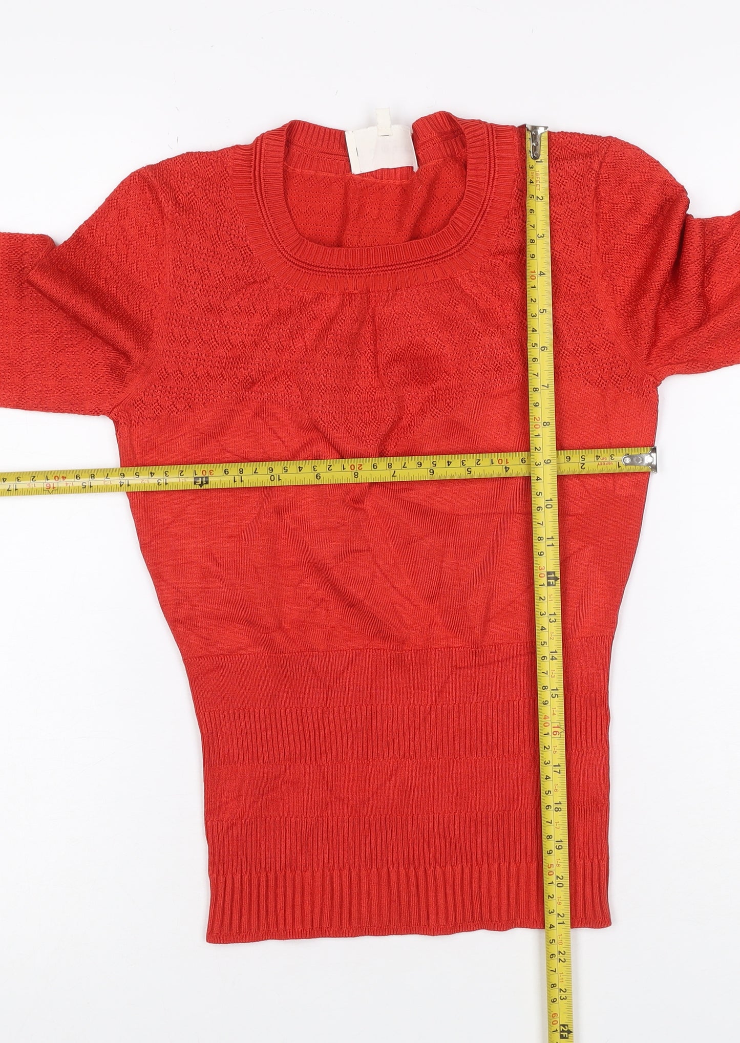 Damsel in a Dress Women’s Red Size 8 Geometric Knit Jumper