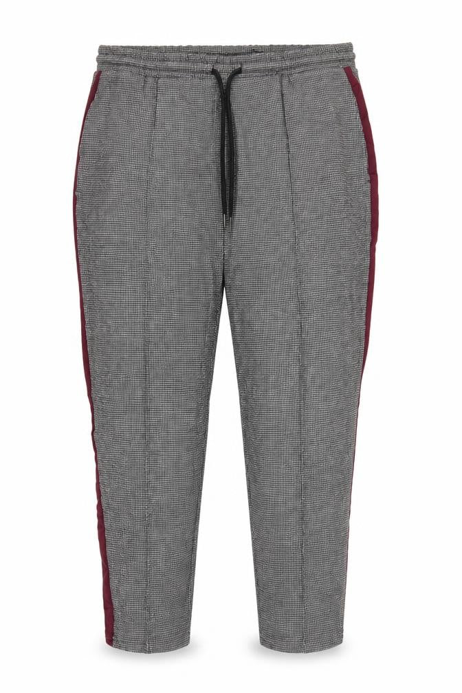 Front view of Marks & Spencer Women’s Multicoloured Check Jogger Trousers UK 18 Short
