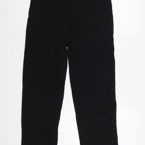 Marks & Spencer Women Black UK 12 Short High Rise Stretch Leggings