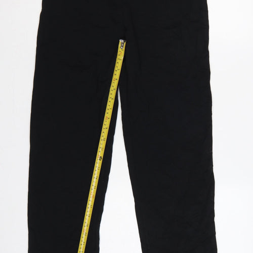 Marks & Spencer Women Black UK 12 Short High Rise Stretch Leggings