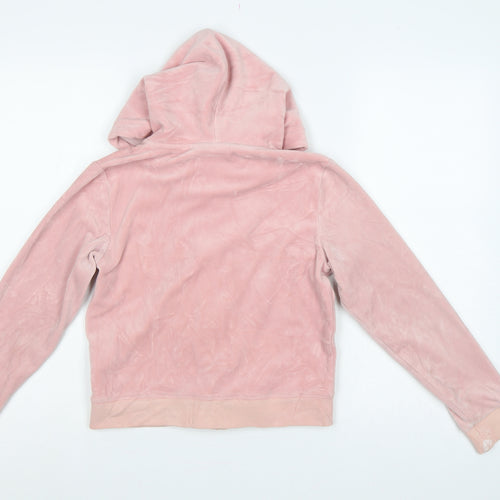 Juicy Couture Sport Women Pink S Velour Full Zip Hoodie