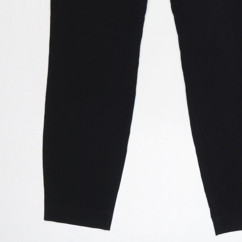 Next Women Black UK 8 Regular Skinny Smart Work Trousers