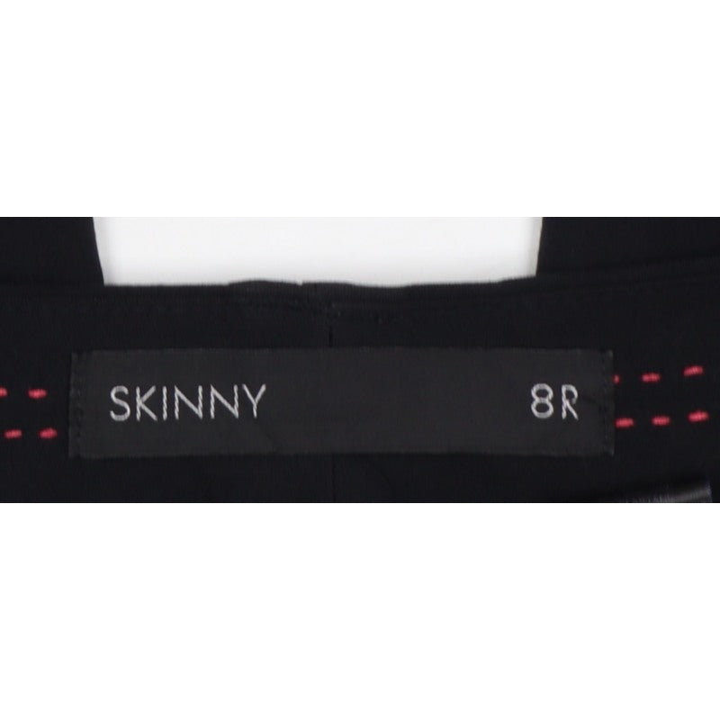 Next Women Black UK 8 Regular Skinny Smart Work Trousers