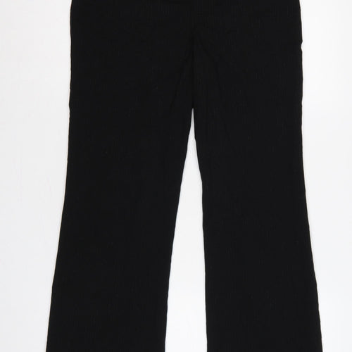 Style & Co. Women’s Black Pinstripe Stretch Dress Trousers UK 8 Petite