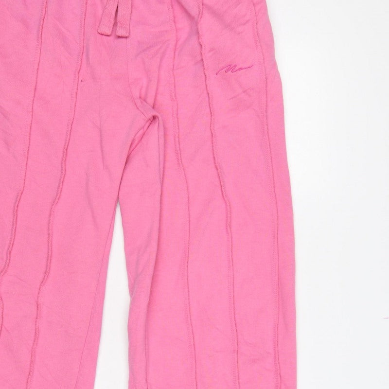 Additional view of boohooMAN Men’s Pink S Sweatpants Drawstring Elastic Waist Logo Joggers
