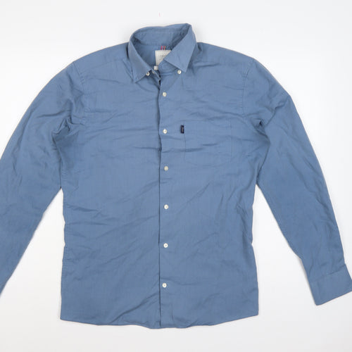 Next Men’s Blue M Slim Fit Button Down Long Sleeve Shirt