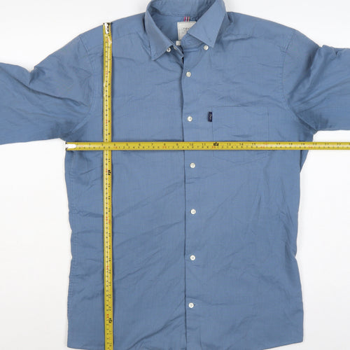 Next Men’s Blue M Slim Fit Button Down Long Sleeve Shirt