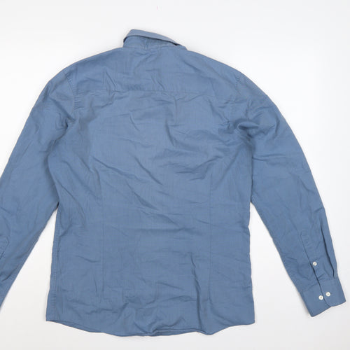 Next Men’s Blue M Slim Fit Button Down Long Sleeve Shirt