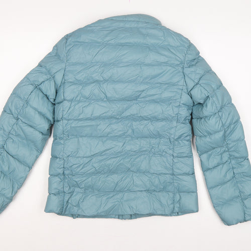 Marks and Spencer Women Blue UK 10 Puffer Jacket Down Stormwear