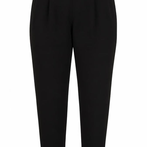 Wallis Women’s Black UK 14 Tapered Stretch Elastic Waist Trousers