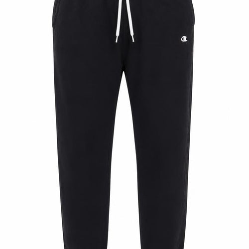 Champion Unisex Adults Black Small Logo Fleece Jogger Sweatpants
