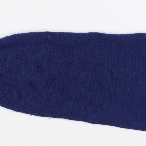 Moss 1851 Men's Blue M Merino Wool Blend Mock Neck Pullover Jumper