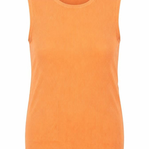 Marks and Spencer Women Orange UK 16 Ribbed Knit Camisole Tank Top