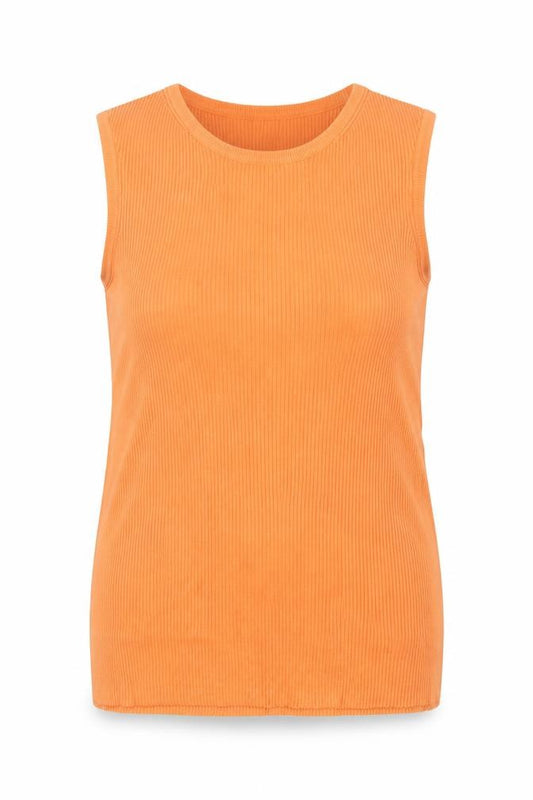 Marks and Spencer Women Orange UK 16 Ribbed Knit Camisole Tank Top