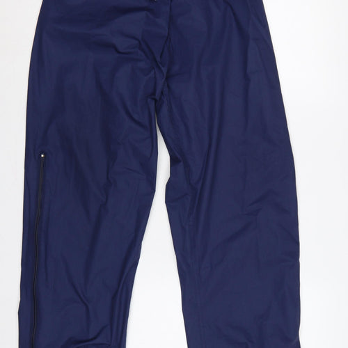 Regatta Men’s Blue M Waterproof Breathable Rain Trousers Drawstring