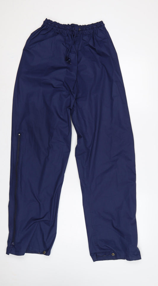 Regatta Men’s Blue M Waterproof Breathable Rain Trousers Drawstring