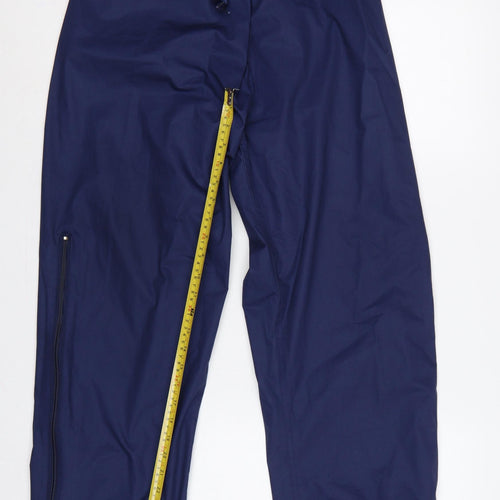 Regatta Men’s Blue M Waterproof Breathable Rain Trousers Drawstring