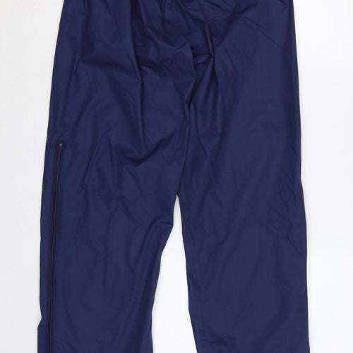 Regatta Men’s Blue M Waterproof Breathable Rain Trousers Drawstring