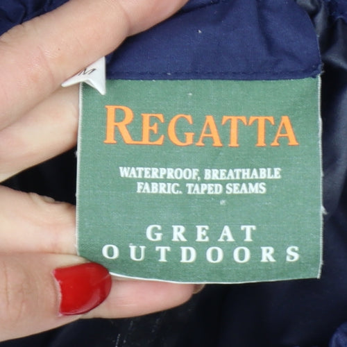 Regatta Men’s Blue M Waterproof Breathable Rain Trousers Drawstring