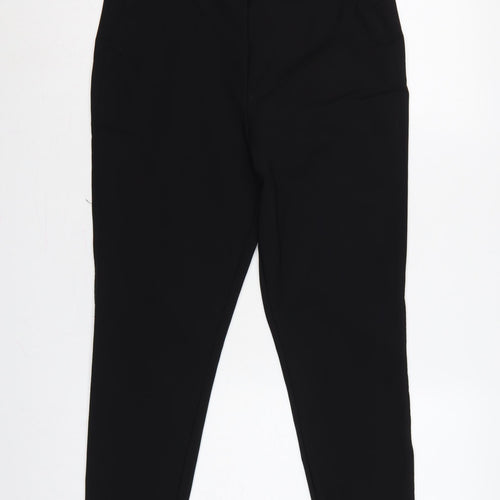 Autres Filles Women Black L High Rise Stretch Nylon Leggings
